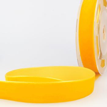 Samtband 16mm Gelb